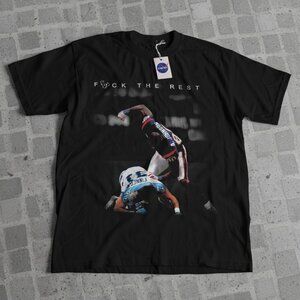 Andre Johnson Houston Texans F*ck The Rest Fight Photo Black Graphic Tee